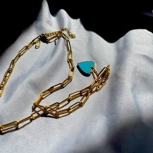 Blue Pendant Chain necklace
